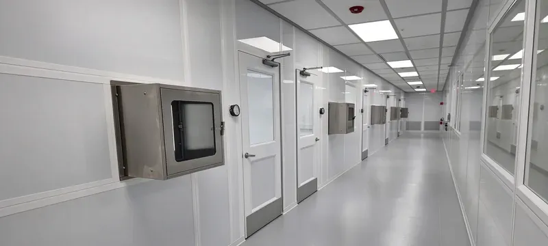 Cleanroom wall panels corridor interior hospital Cleanroom wall panels corridor interior hospital