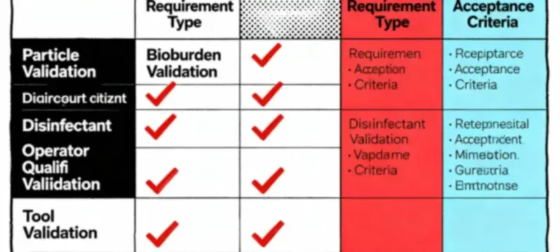 Cleanroom panel selection decision matrix Cleanroom panel selection decision matrix
