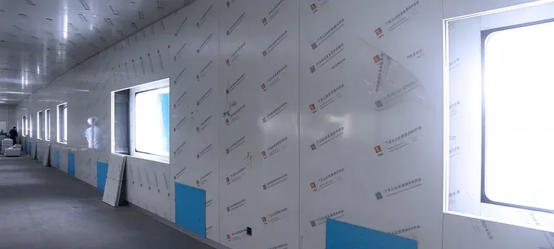 Cleanroom panel delivery installation sealing site Cleanroom panel delivery installation sealing site