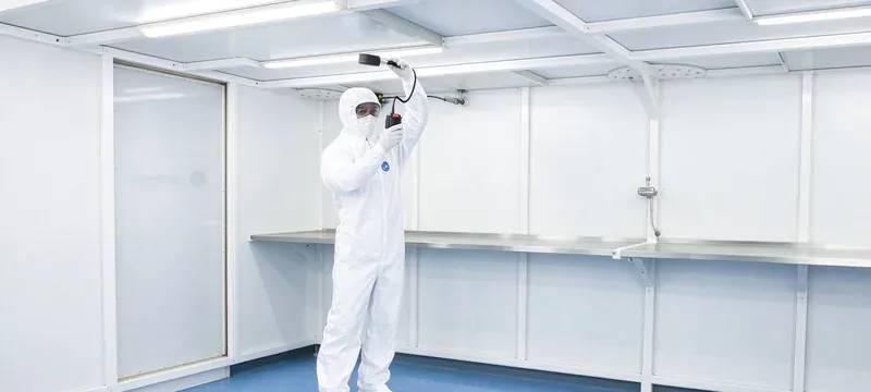 Cleanroom panel airtightness test inspection Cleanroom panel airtightness test inspection