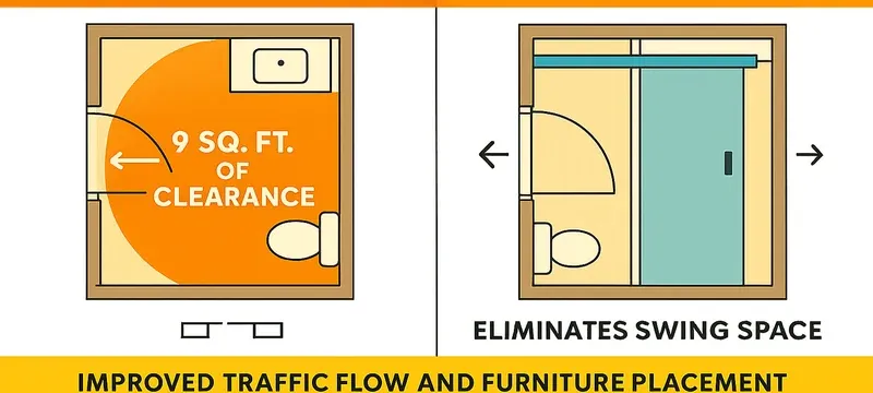 Cleanroom door type comparison table space traffic sealing lifecycle