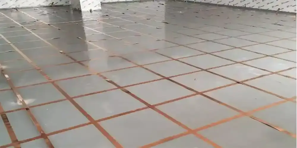 Antistatic flooring installation