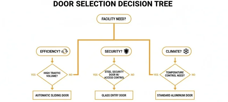 Door selection decision matrix cleanroom application
