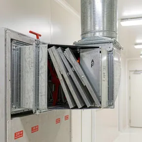 Deiiang fire dampers in laboratory building ventilation ductwork Deiiang fire dampers in laboratory building ventilation ductwork