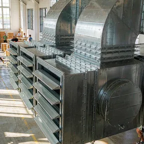 Deiiang gravity dampers on industrial warehouse exhaust outlets Deiiang gravity dampers on industrial warehouse exhaust outlets