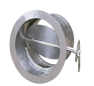 counterbalanced backdraft damper