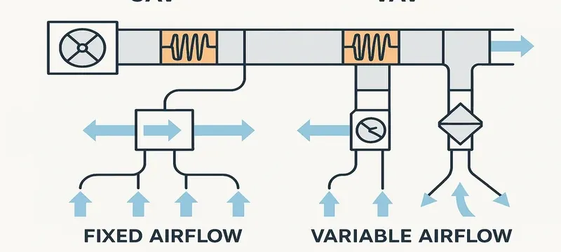 CAV versus VAV airflow control diagram fume hood CAV versus VAV airflow control diagram fume hood