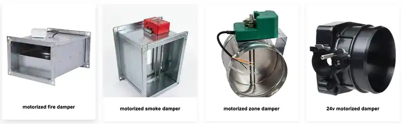 Motorized HVAC Dampers