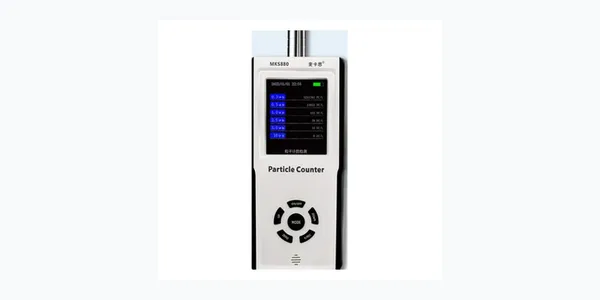 Handheld 0.1 CFM cleanroom particle counter