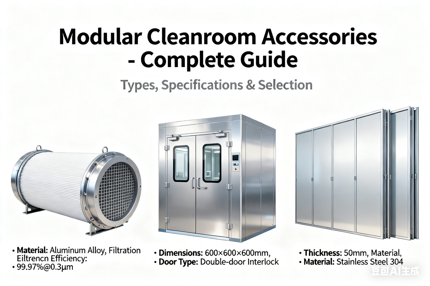 Modular Cleanroom Accessories — Types, Specs & Buying Guide
