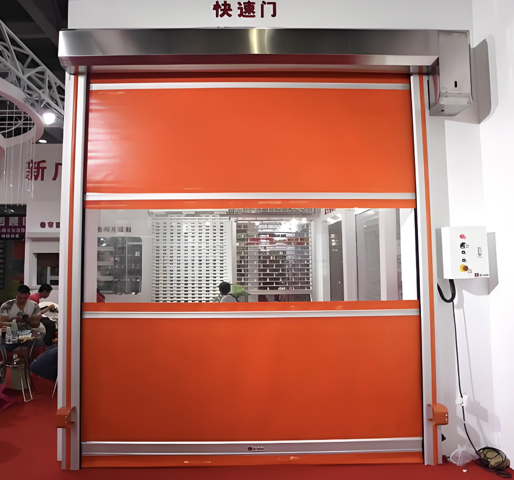 Rapid rolling door cargo air shower