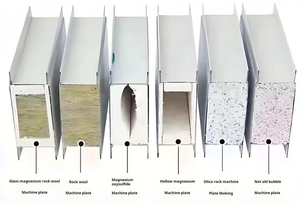 Cleanroom Sandwich Panel Structure Diagram
