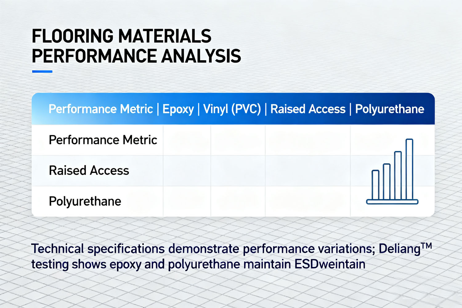 modular cleanroom flooring MATERIALSPERFORMANCE ANALYSIS