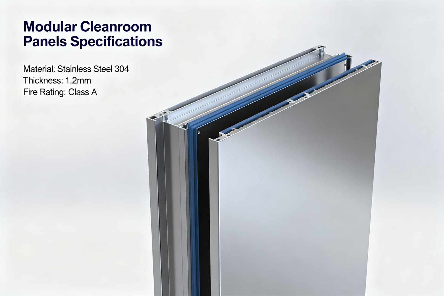 Modular Cleanroom Panels Specifications — Materials, Thickness, Fire Rating & Installation Guide
